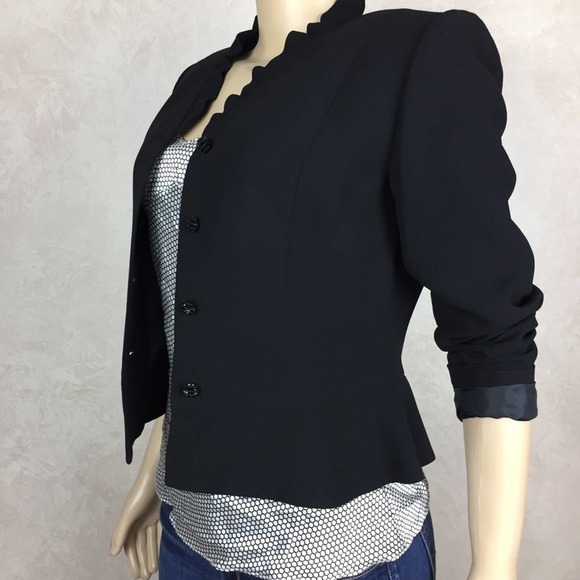 Tahari Jackets & Blazers - Tahari  by Arthur S Levine Peplum Black Blazer 4P